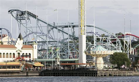Riders plunge from a derailed roller coaster in Sweden
